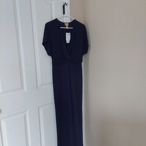 Long blue formal dress